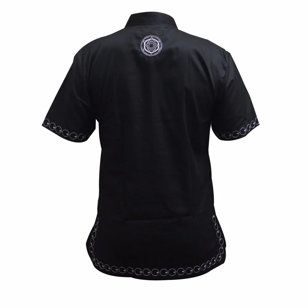 Dashiki Arab Mens Attire Tops Embroidery Muslin T shirts Male Vintage Tunic Ankara Short Kaftan Clothing African dress for men