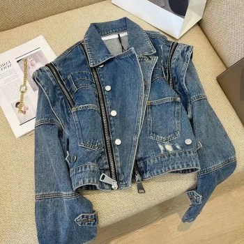 Denim Coat Women's Short Spring Jacket Top Women's Coats Jeans Coats Women's Jackets Denim Jacket Woman Denim Jacket