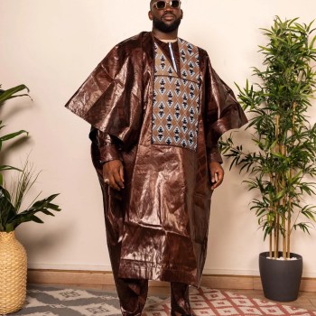 Kaftan Elegant African Men's Set 3 Pieces Outfits Long Sleeve Ethnic Tops and Pants Full Luxury Men's Suit Wedding Men Clothing