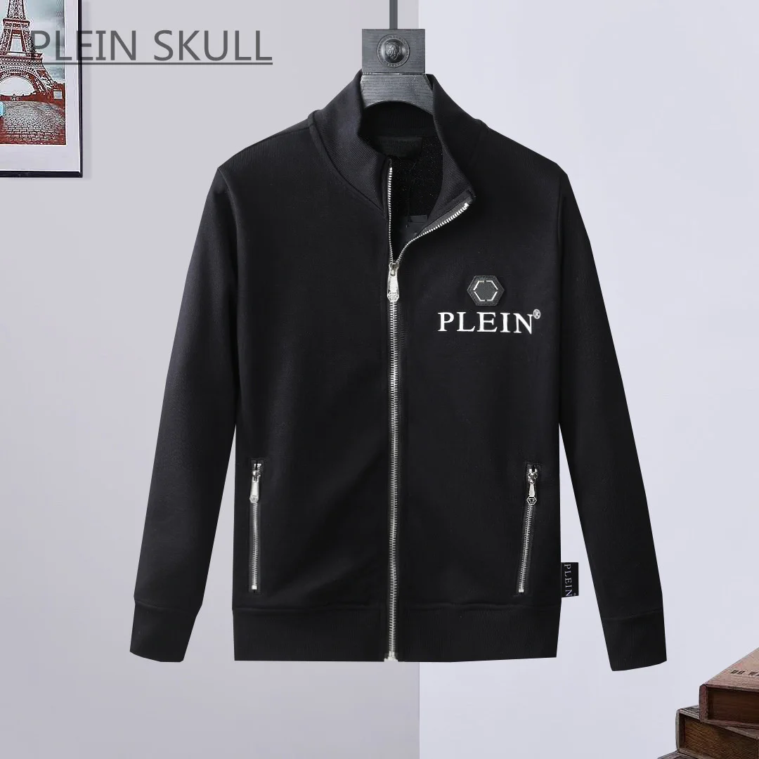 Plein Skull Spring and Autumn Round Neck Suit Men's Casual Daily Coat Casual Pants Hip Hop Party Suit Luxury Brand M-XXXL